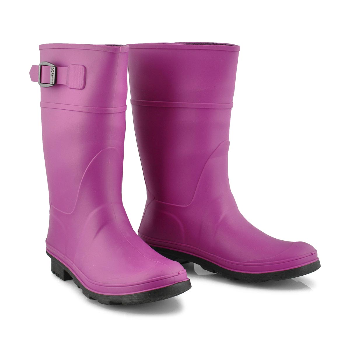 Kamik Girls' Raindrops Waterproof Rain Boot
